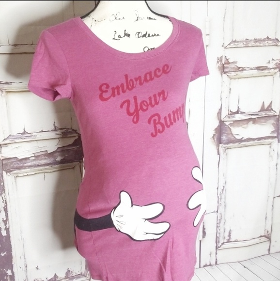 Disney Embrace Your Bump Shirt. Tshirt. Mickey S - Picture 2 of 6
